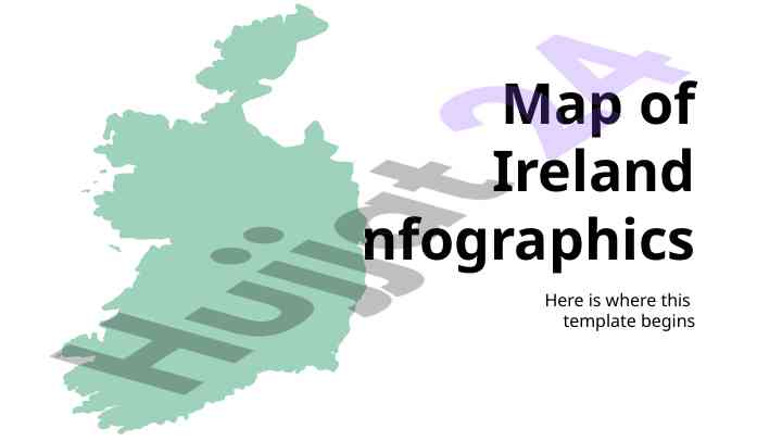 Map of ireland infographics overview and instructions