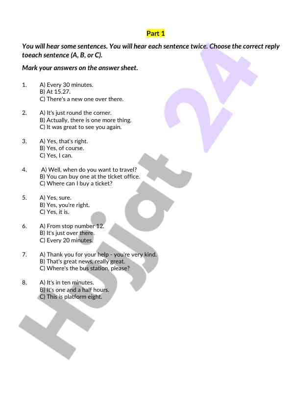 Listening comprehension practice for english learners