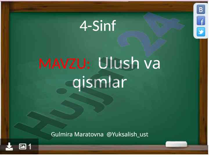 Ulush va qismlar mavzu bilan munosabatlar