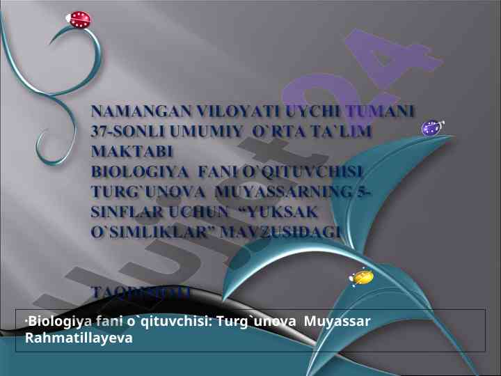 Yuksak o`simliklar taqqoslash venn diagrammasi