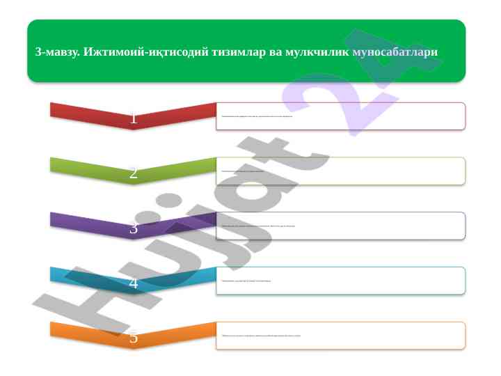 Ijtimoiym-iqtisodiy formatsiya va ishlab chqarish usuli