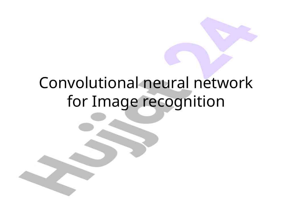 Convolutional neural networks for image recognition