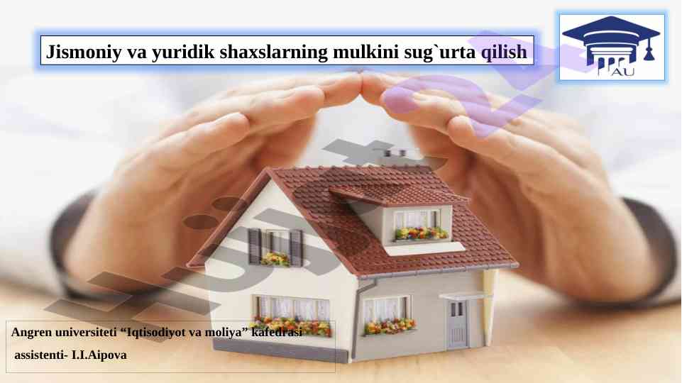 Sug‘urta mulkini sug‘urta qilish bo‘yicha ma’lumotlar