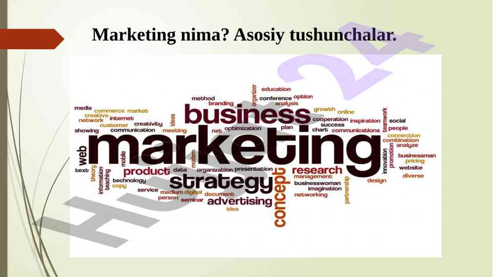Marketing nima asosiy tushunchalar va maqsadlar