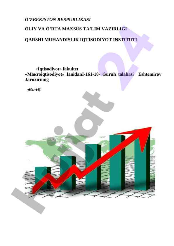 Keynsning makroiqtisodiy muvozanat modeli