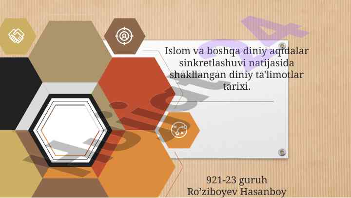 Islom va boshqa diniy ta'limotlarning sinkretizatsiyasi
