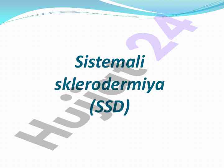Sistemali sklerodermiya epidemiologiyasi va patogenezi