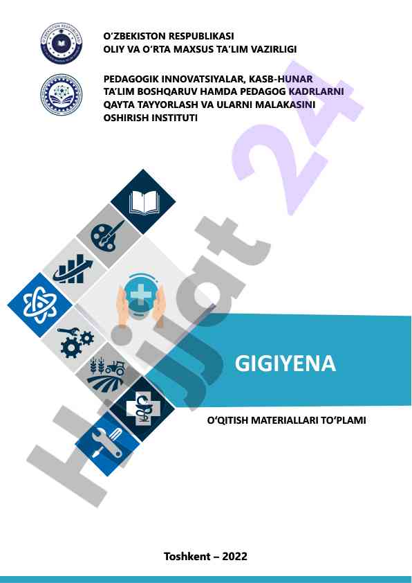 Gigiyena fanidan o‘qitish materiallari to‘plami