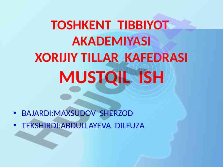 Anatomik iboralarning tarjimasi odam tana qismlari