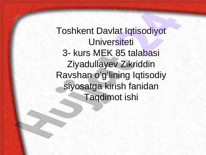 O‘zbekistonda mineral xomashyo resurslari taqdimoti