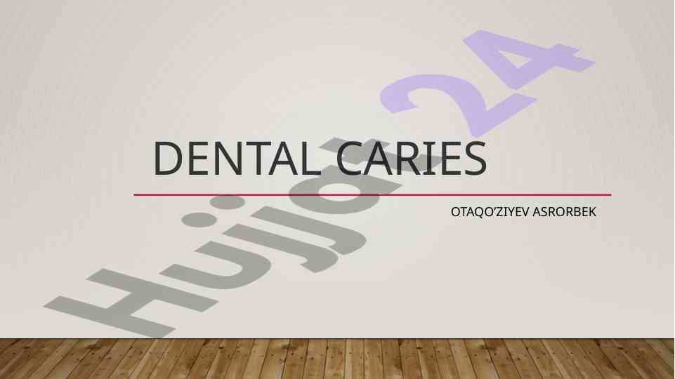Understanding dental caries and tooth decay process