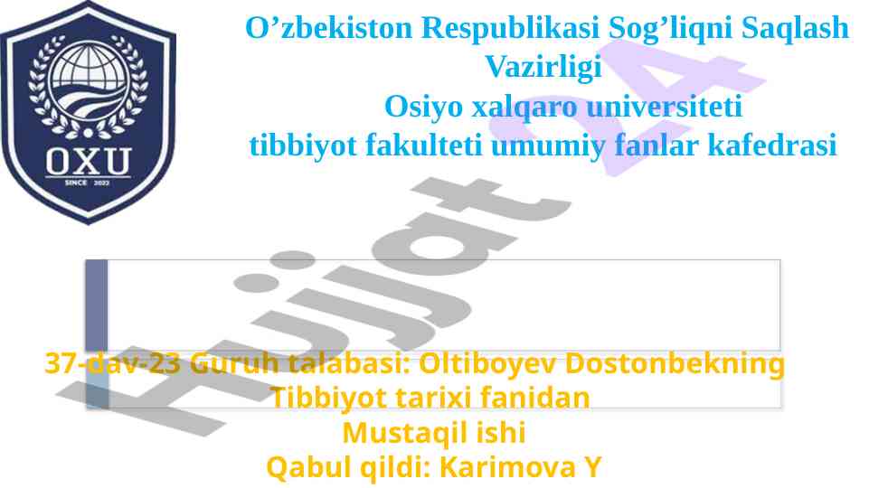 Mijoz haqida ta'limot va uning sharq tibbiyotida asoslanishi