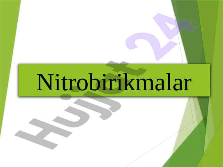 Nitrobikmaklar va uslublari tushuntirish