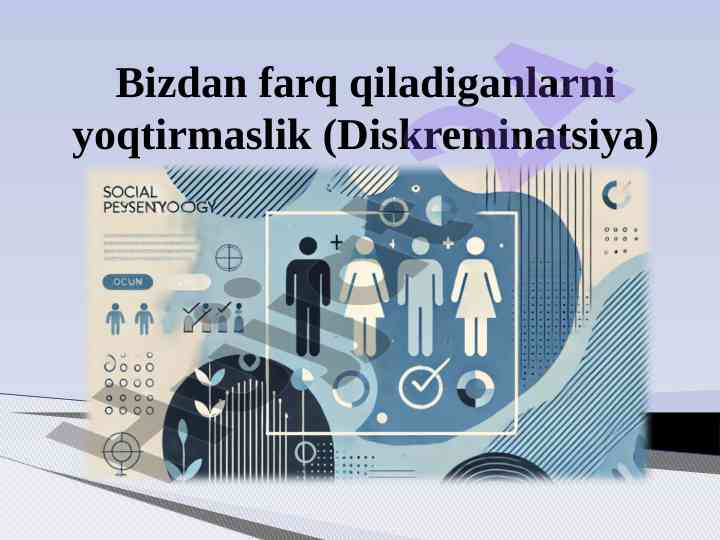 Diskriminatsiya tushunchasi va uning turlari