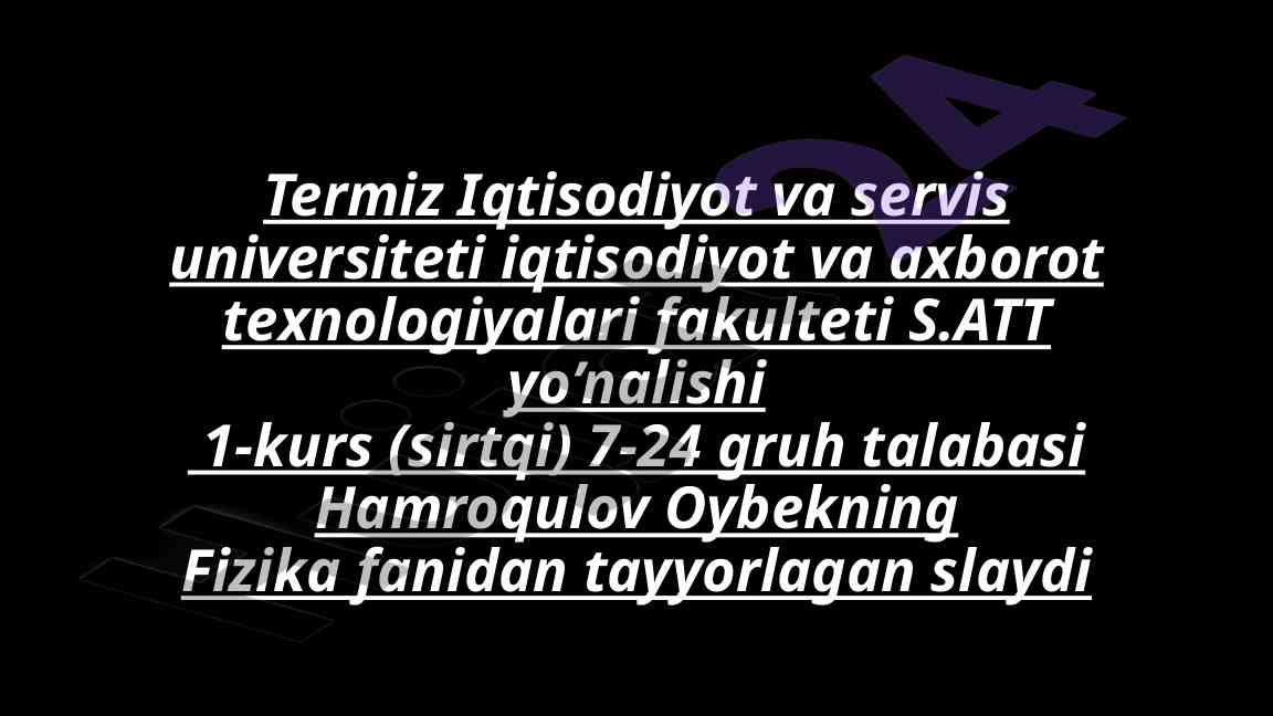 Ko'chish xodisalari: difuziya, issiqlik o'tkazuvchanlik