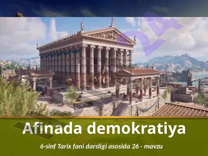 Afinada demokratiya tarixi 6-sinf darsligi