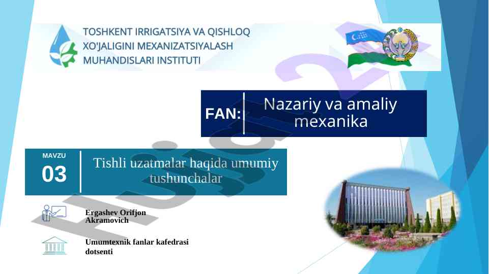 Tishli uzatmalar haqida umumiy tushunchalar