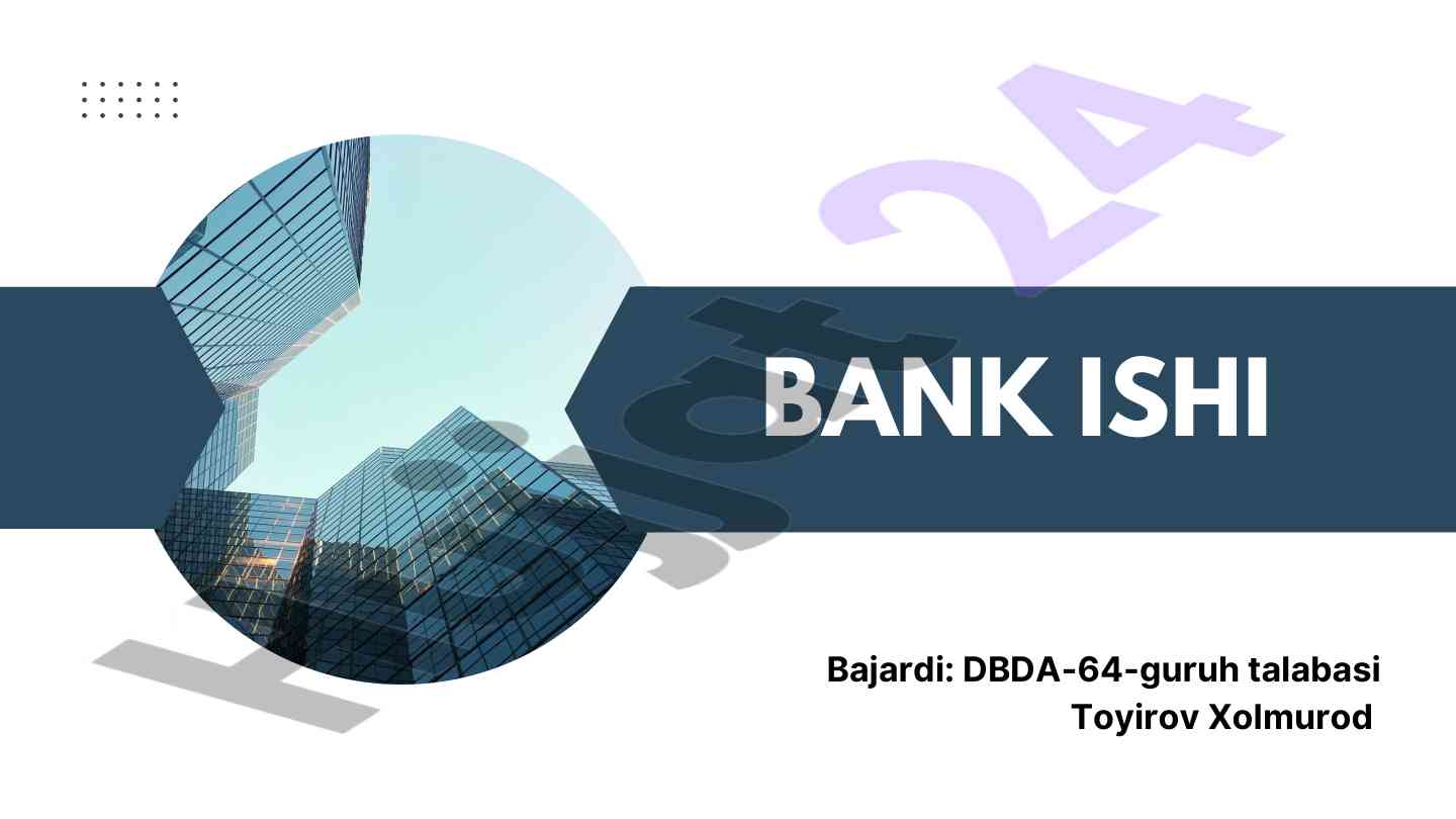 Tijorat banklarining foiz siyosatini rivojlantirish
