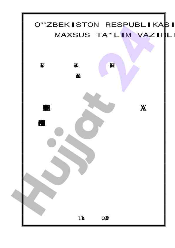 Chizma geometriya va muhandislik grafikasiga o‘quv qo‘llanma