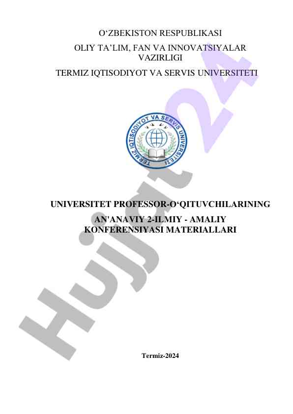 Termiz universitetida ilmiy-amaliy konferensiya 2024
