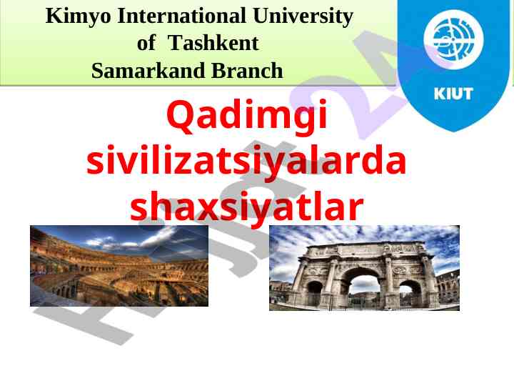 Qadimgi sivilizatsiyalarda shaxsiyatlar tahlili
