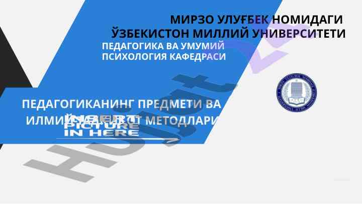 Pedagogika fani va ilmiy tadqiqot usullari