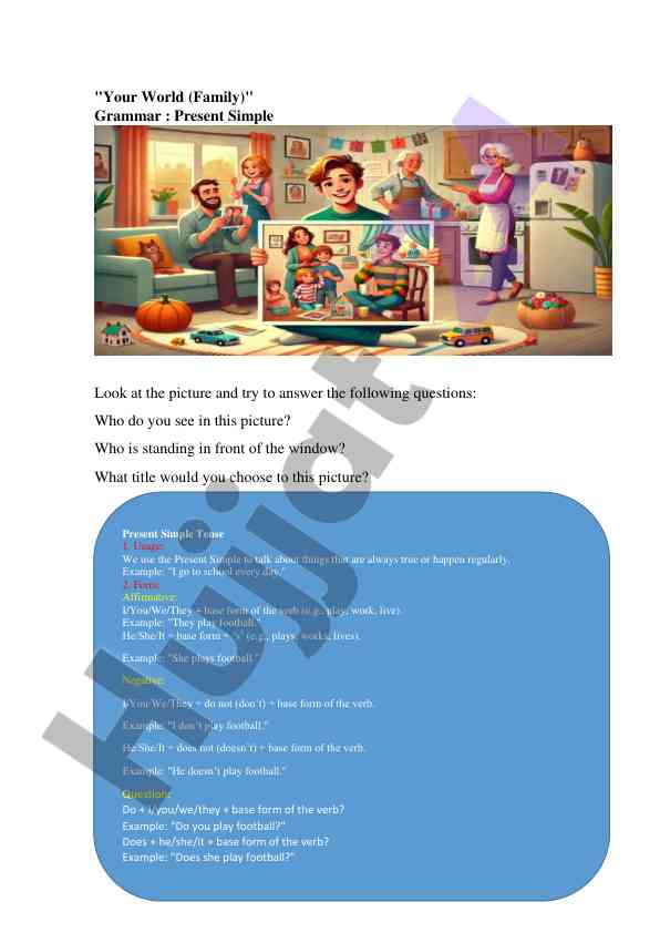 Present simple grammar and usage in english
