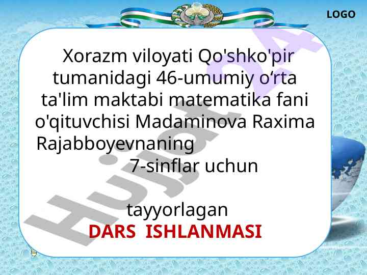 Kombinatorikaning asosiy xossasi