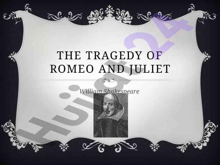 Romeo va juliet tragediyasi: asosiy hikoya