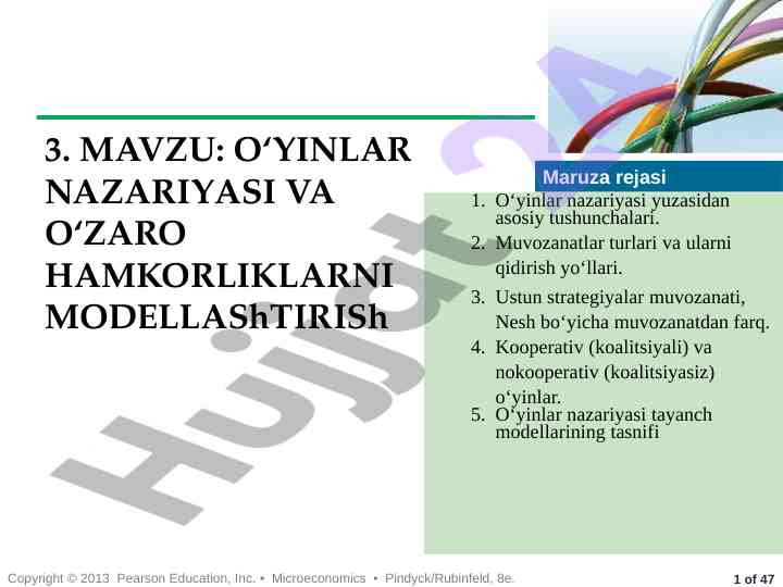 O‘yinga strategik qarorlar asosida tahlil