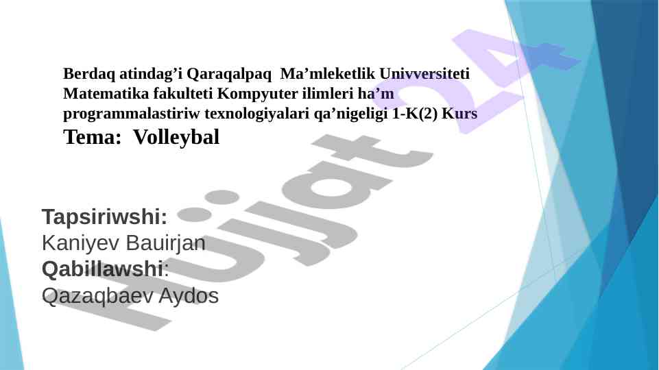 Voleybol tarihy va qayipsizlik injenerligi