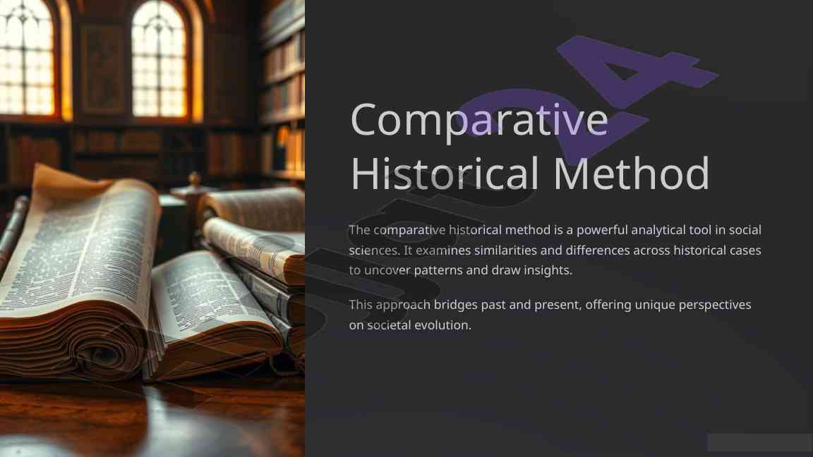 Comparative historical method: an analytical tool