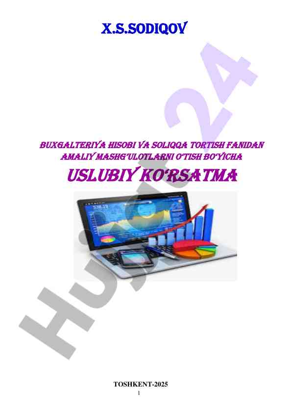 Buxgalteriya hisobi va soliqqa tortish amaliy mashg‘ulotlar