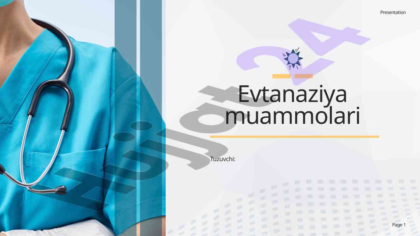 Evtanaziya muammolari