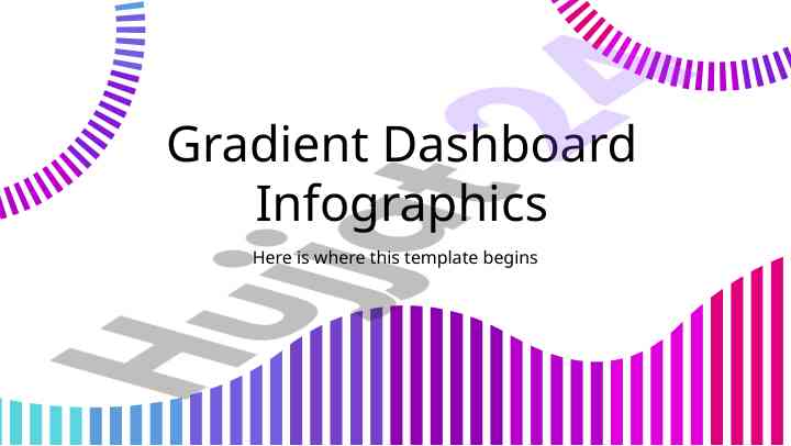 Gradient dashboard infographics overview and modification guide