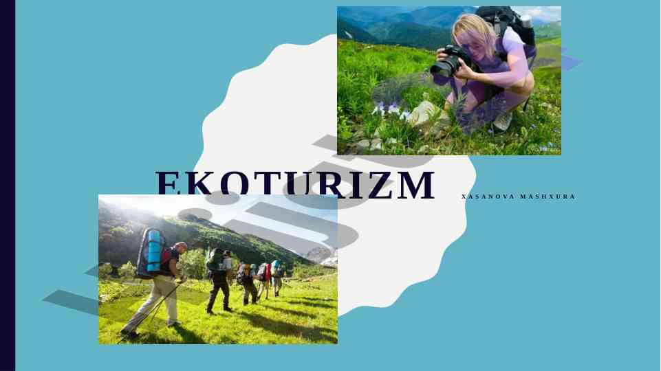 Ekoturizm tabiiy turizmning muhimi