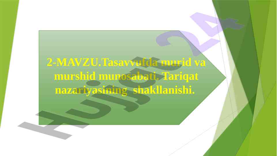 Tasavvufda murid va murshid munosabati