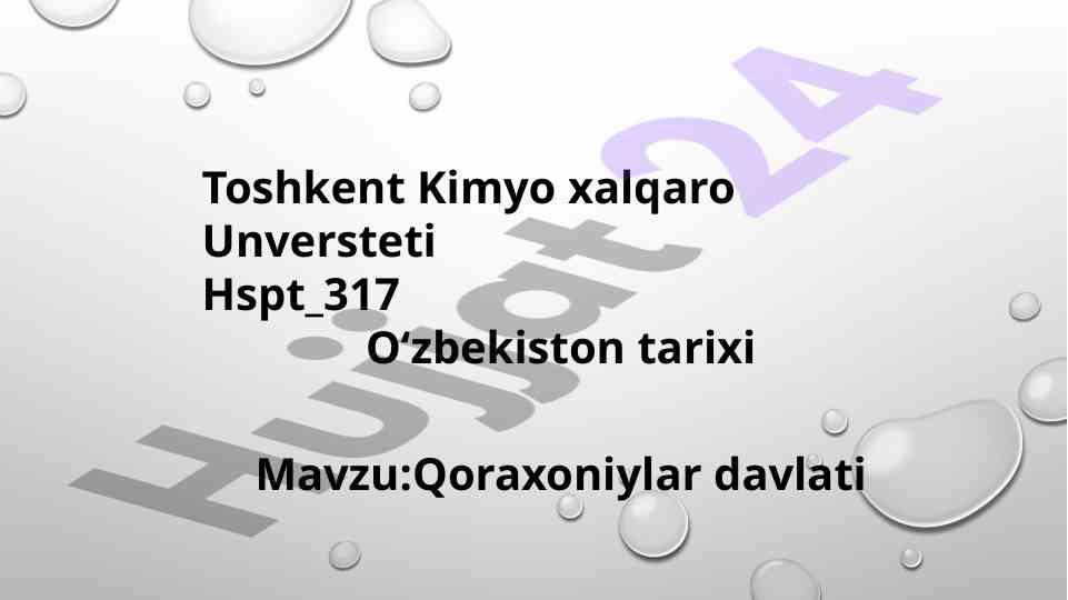Qoraxoniylar davlati tashkil topishi va tarixi