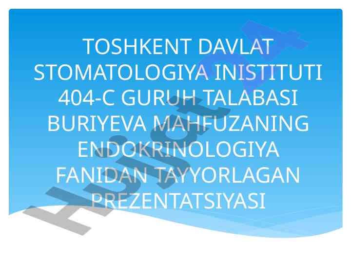 Gipotalamo-gipofizar tizim va garmonnarning ta'siri