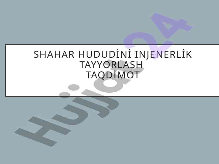 Qor va yomg’ir suvlari ni bartaraf qilinishining chora tadbirlar