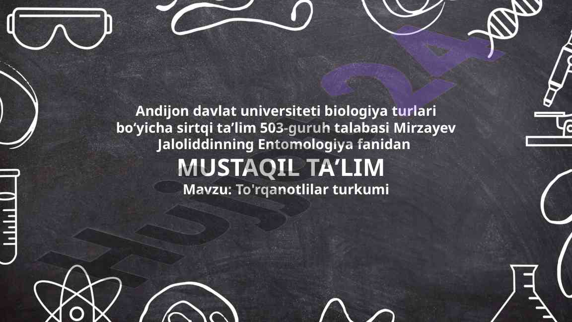 To'rqanotlilar turkumining evolution va morfologiyasi