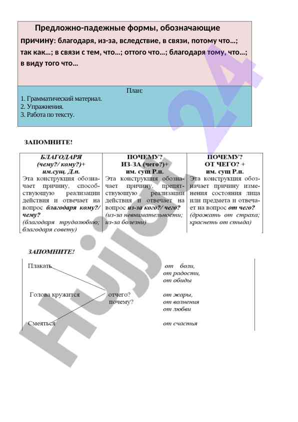 Samostatelnaya rabota: klishchovye aspekty ucheniya