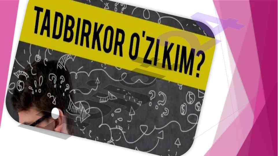Kichik biznes va tadbirkorlik tushunchalari