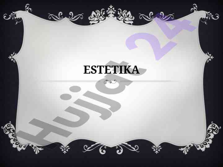 Estetika va estetik tasavvurlar tarixi