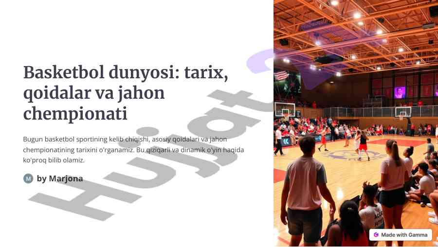 Basketbol Tarixi Va Qoidalari