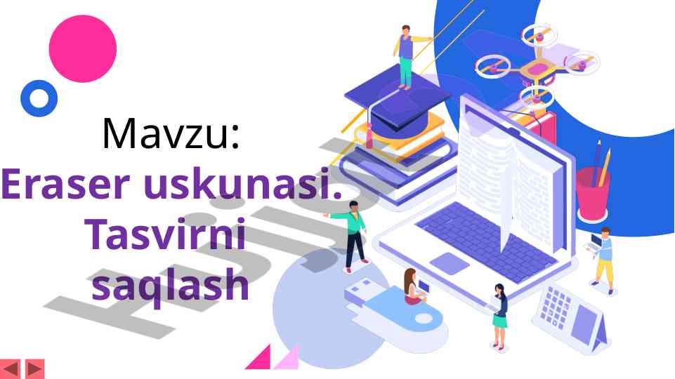 Eraser usunasi va tasvirni saqlash asoslari