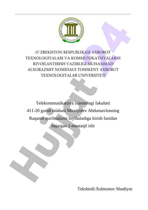 Mdya tranzistorlari asosida mantiqiy elementlar
