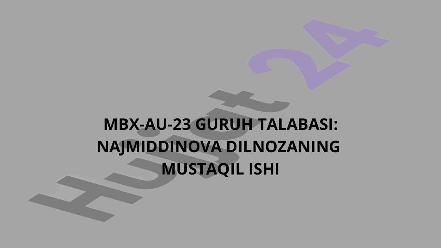 Individ va shaxs tushunchalari haqida izohlar