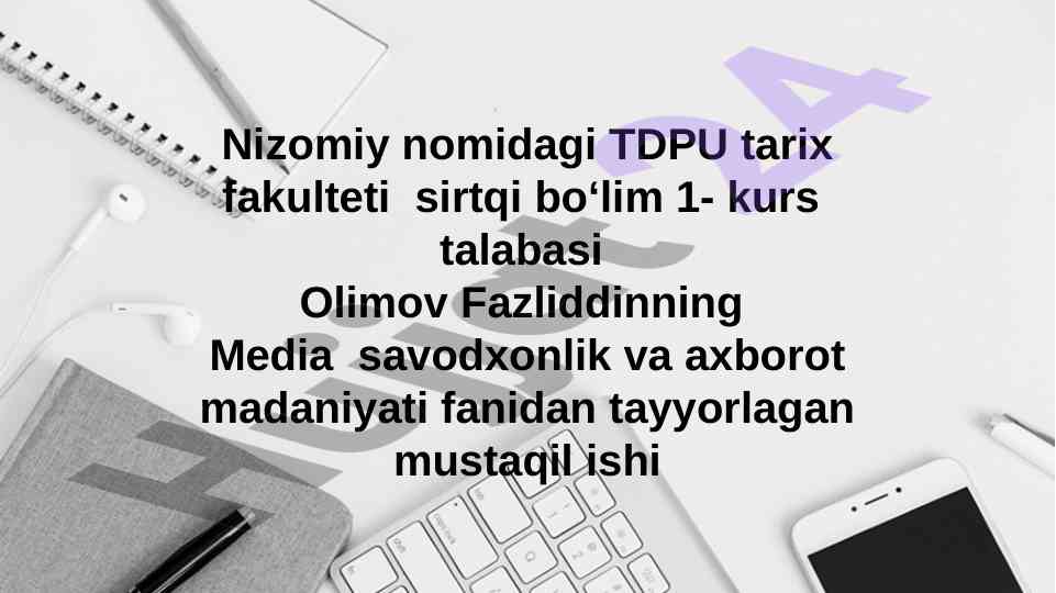 Jahon media makonida raqobat muhitining tahlili