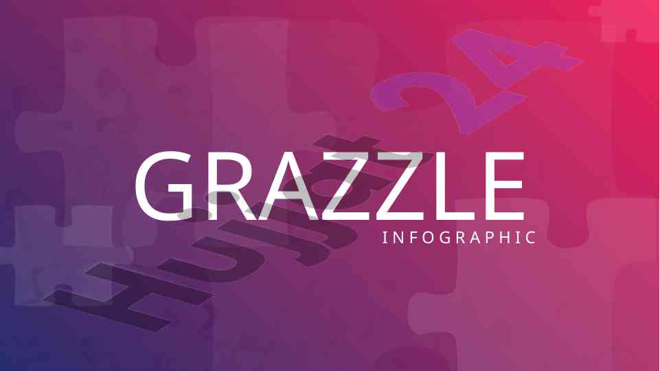Puzzle infographic dummy text of printing industry